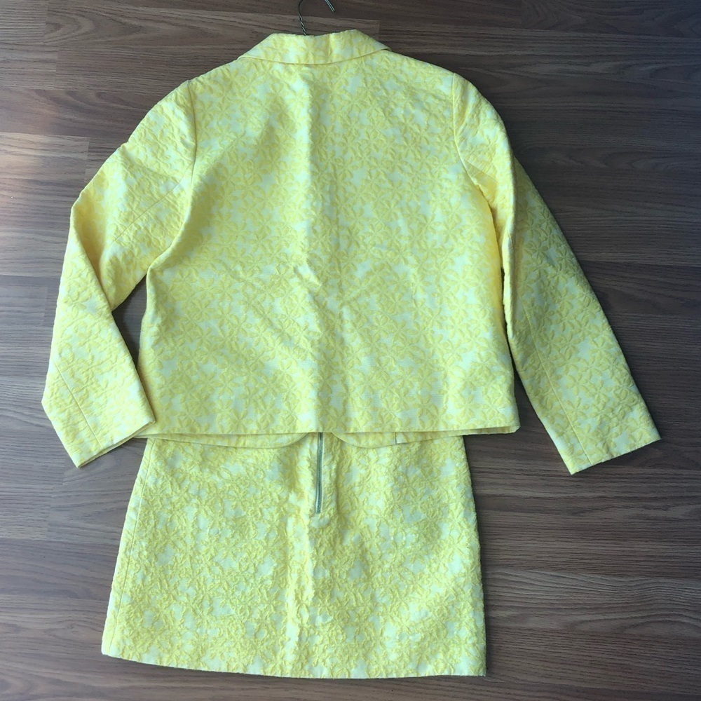 Bonpoint Yelow Jaquared Skirt and Matching Jacket - Picture 16 of 16